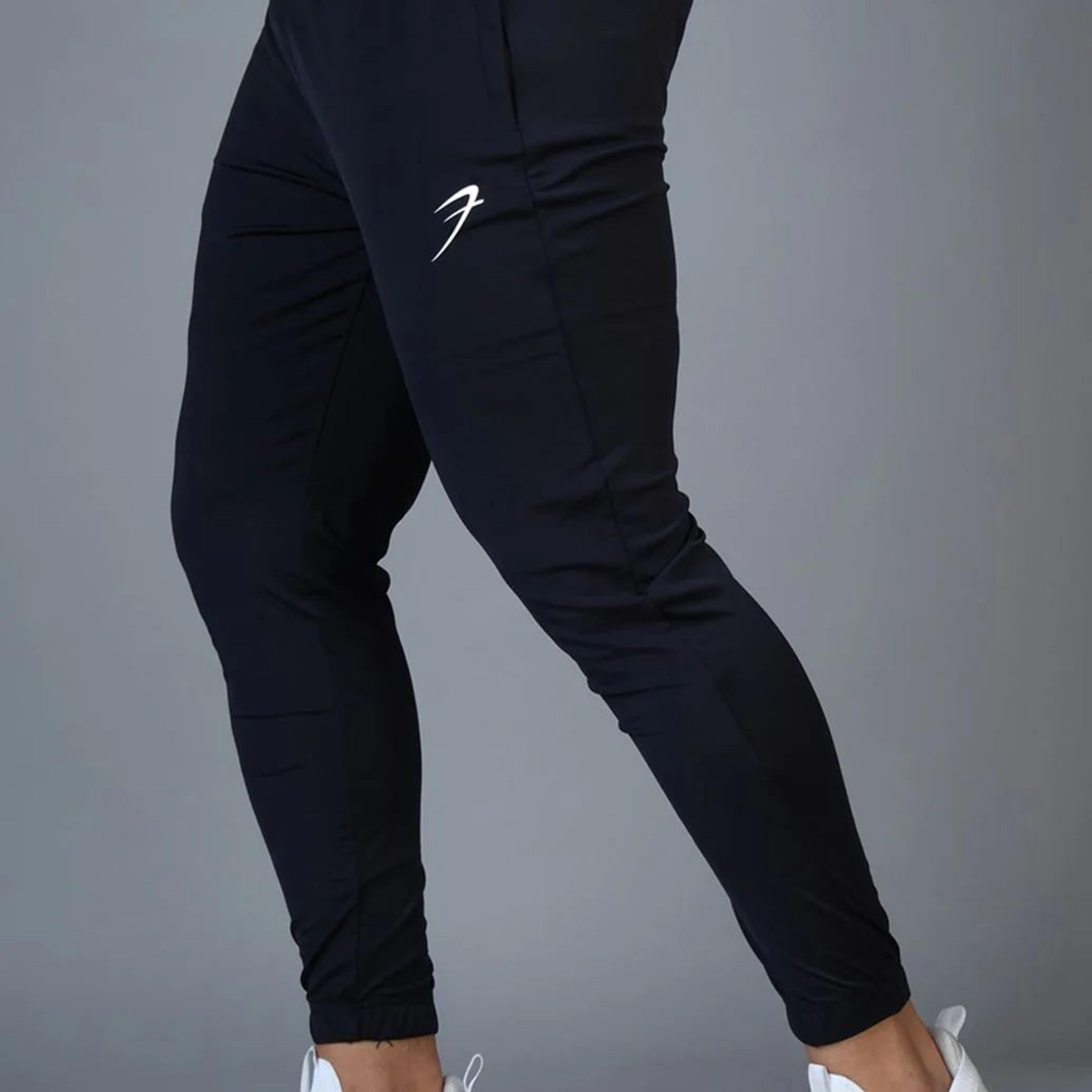 Identity Nylon Joggers Navy