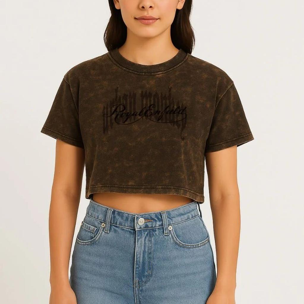 Made Like A Gun Cropped Tee 001_Royal Enfield x Urban Monkey
