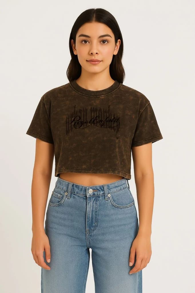 Made Like A Gun Cropped Tee 001_Royal Enfield x Urban Monkey — XS