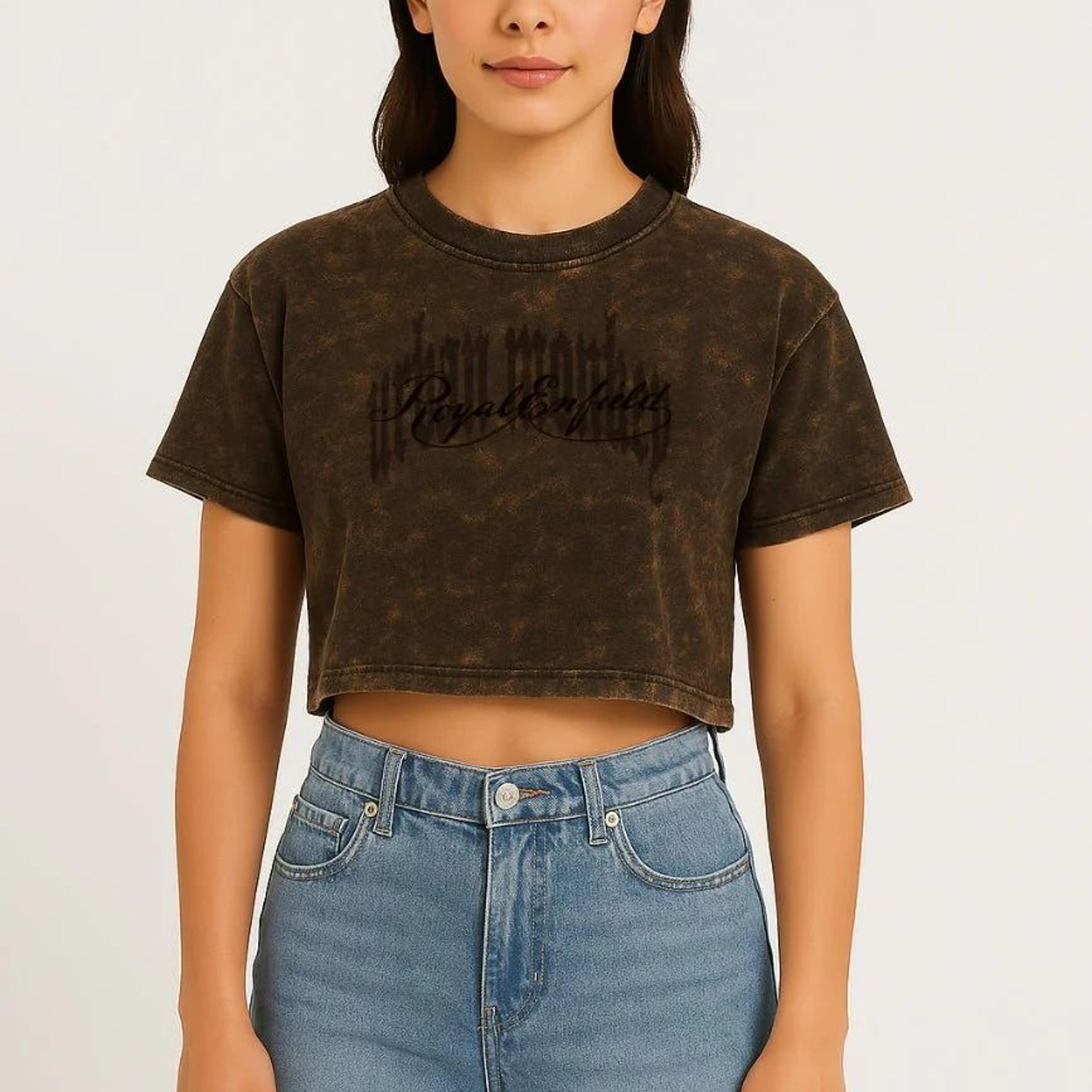 Made Like A Gun Cropped Tee 001_Royal Enfield x Urban Monkey