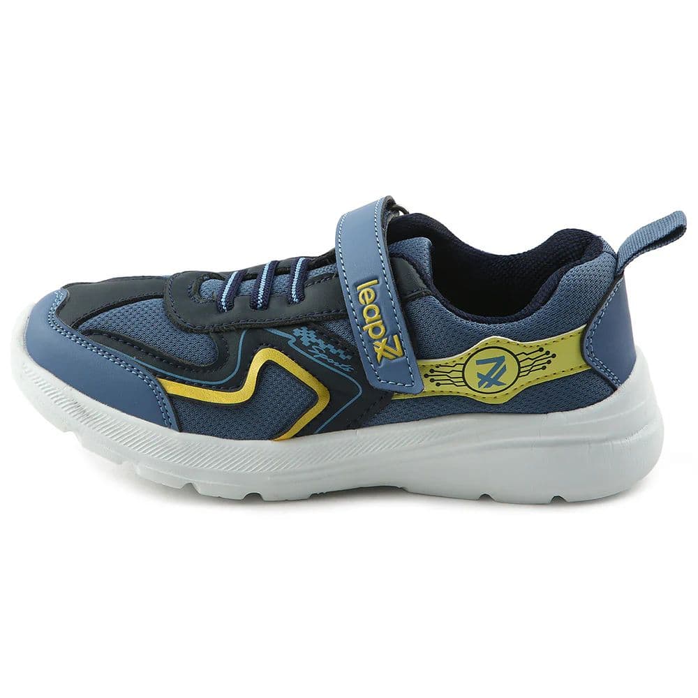 Leap7x Blue Sports Non Lacing Walking Shoes For Kids TRIVAGO-02 By Liberty — photo 3