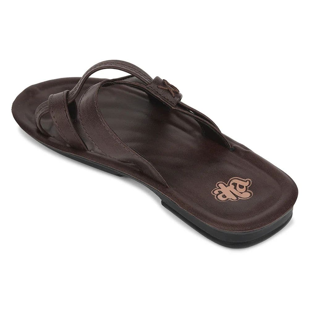 A-HA Brown Casual Flat Sandal For Men MPU-60 By Liberty — photo 5