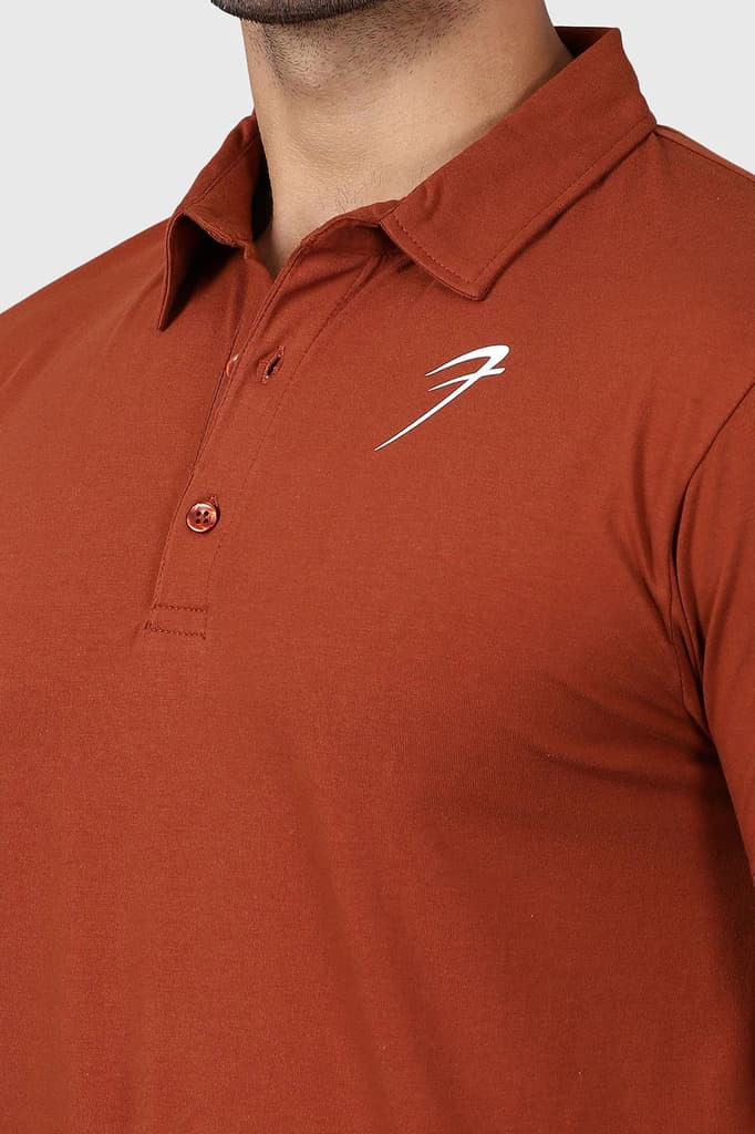 Polo T-shirt Salsa Brown — photo 3