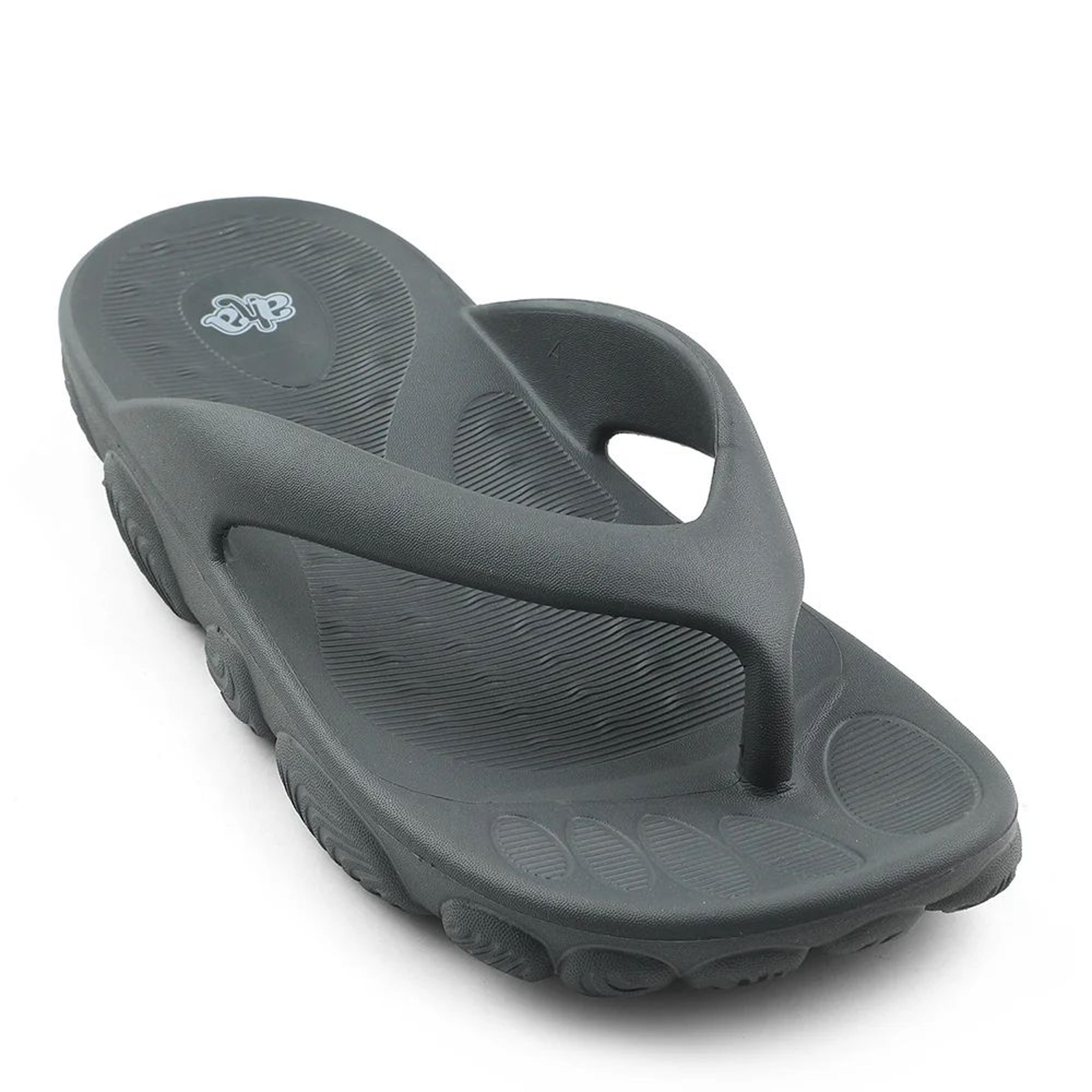 A-HA Dark Grey Casual Slipper For Men BEACHLITEM By Liberty
