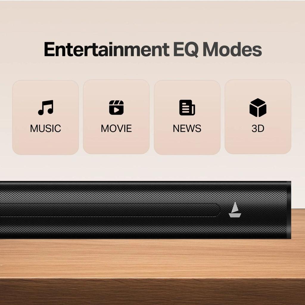 boAt Aavante 2.1 1650 | Soundbar with 160W RMS, Wireless Subwoofer & Multi-Connectivity