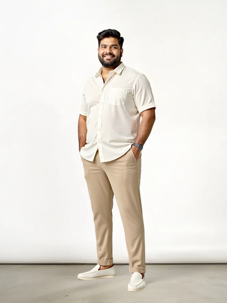 Peanut Brown Plus Size Power-Stretch Pants
