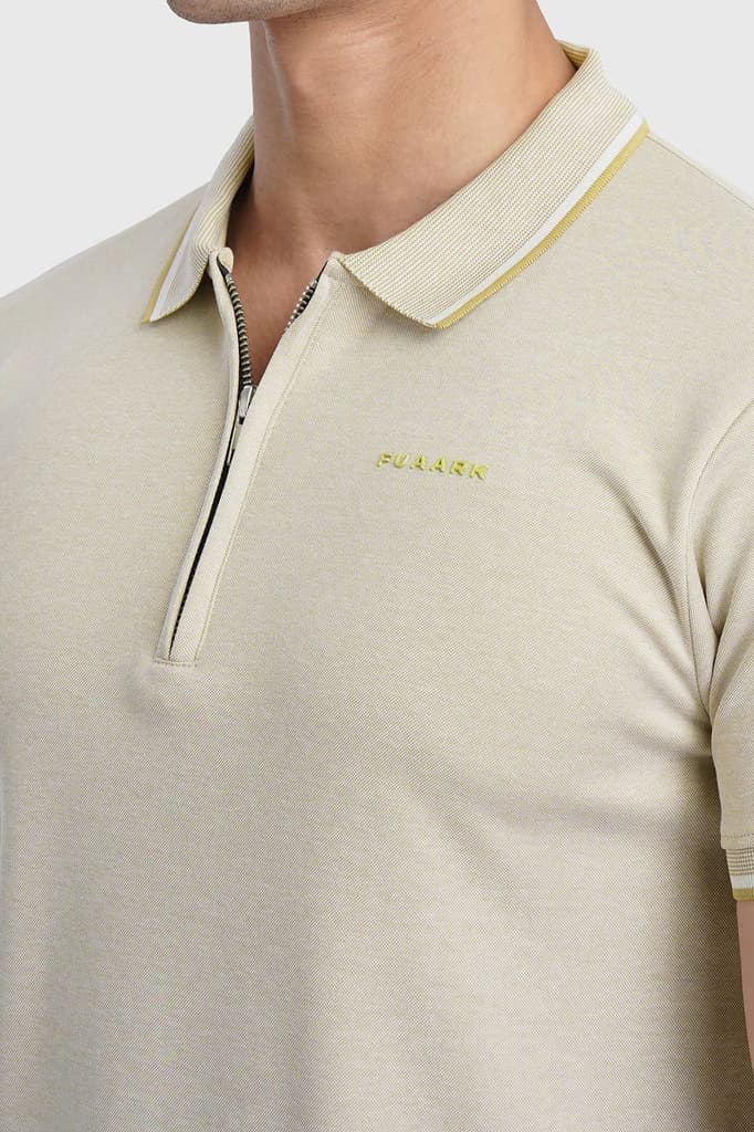 Heritage Polo T-shirt Beige — photo 3