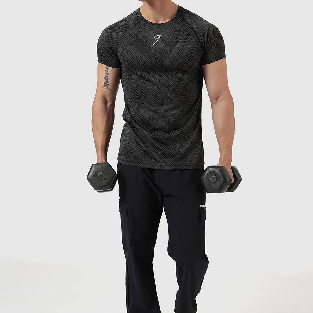 Ozone Jacquard T-shirt Black