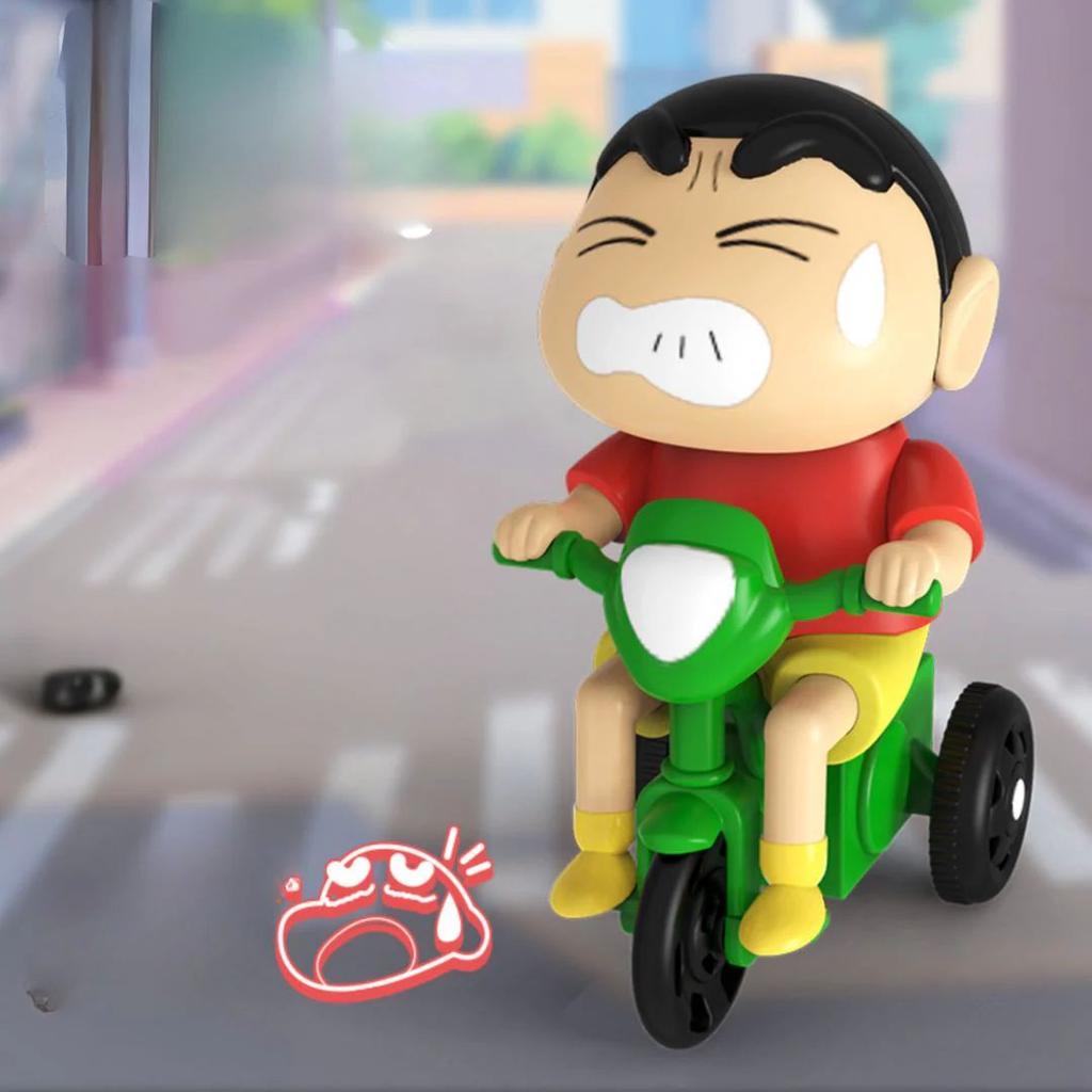 Dynamic Shin-Chan Wind-Up Action Figure — Sweaty Rider / Red