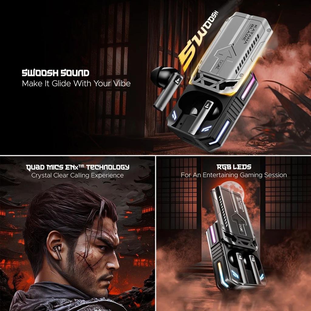 boAt Immortal katana Blade 2.0 | Bluetooth Gaming Wireless Earbuds with BEAST™Mode, Dynamic RGB LEDs, 70 Hours Playback — photo 10