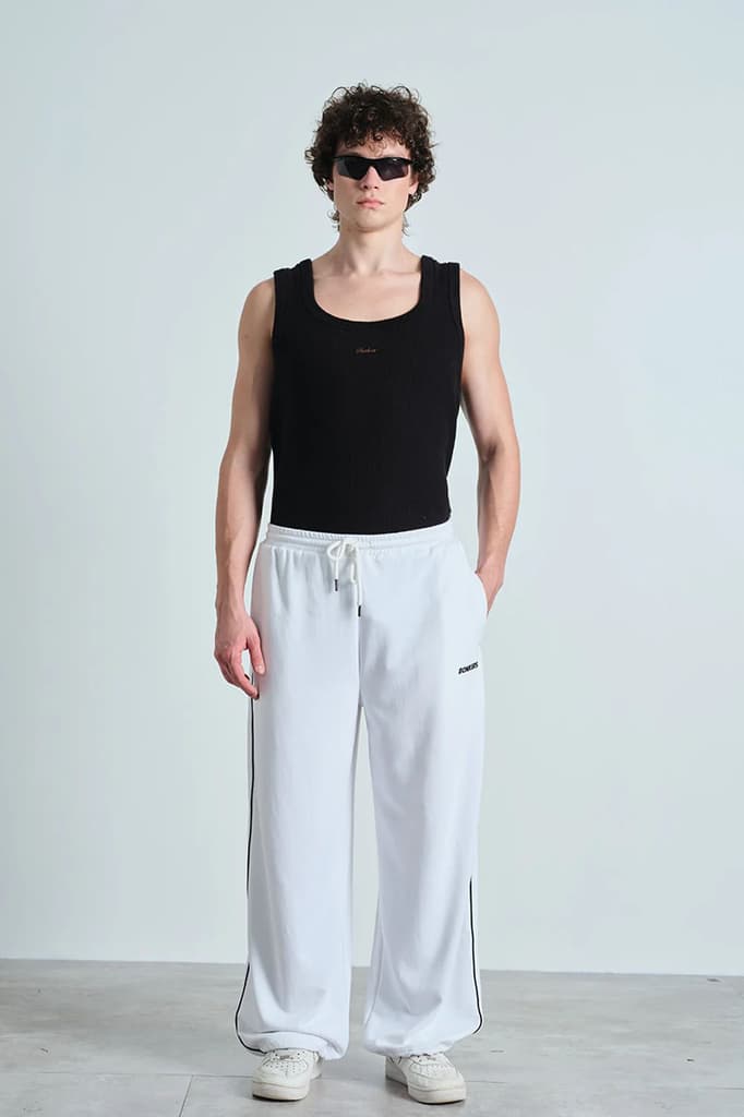 White Crisp Track Pants — photo 3