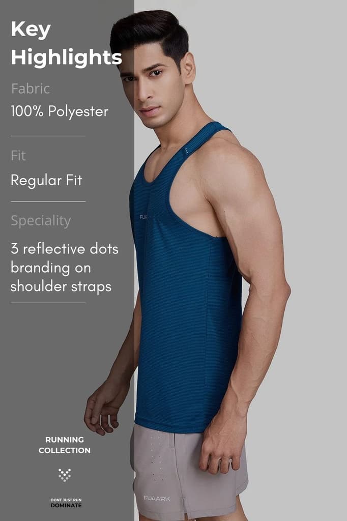 Checks Running Tank Teal — photo 8