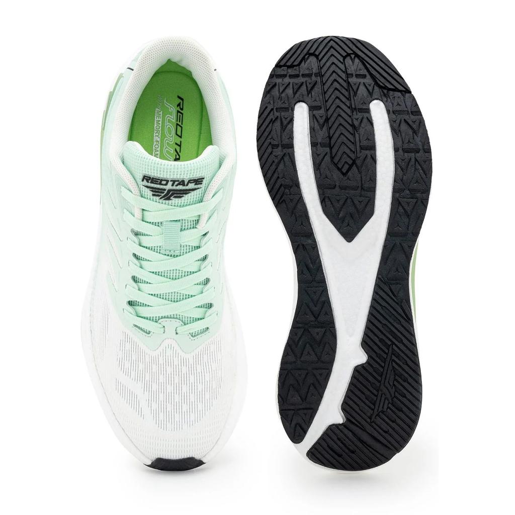 Sports Shoes for Men in White and Green | Athleisure Shoes — photo 5
