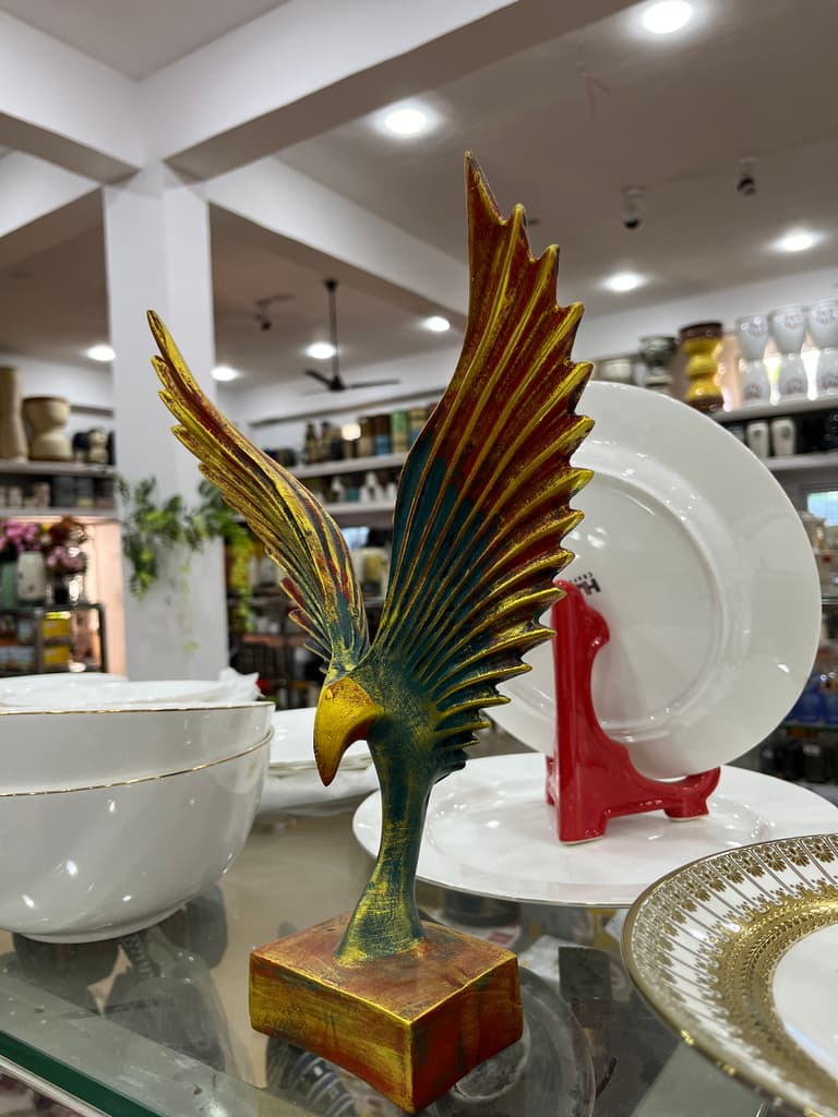 Gold Bird Statue | Sculpture | Bronze | Gold