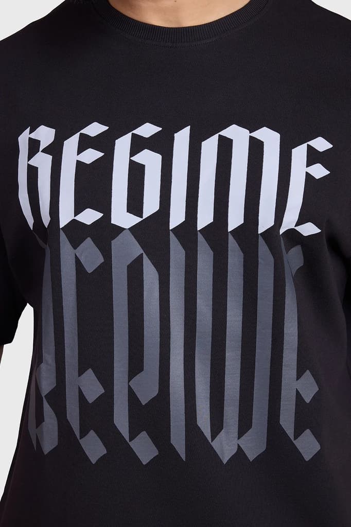 Regime Oversized T-shirts Black — photo 4