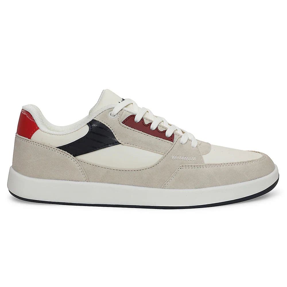 Leap7x Light Grey Casual Lacing Sneakers For Men AMAZER-20E By Liberty — photo 2