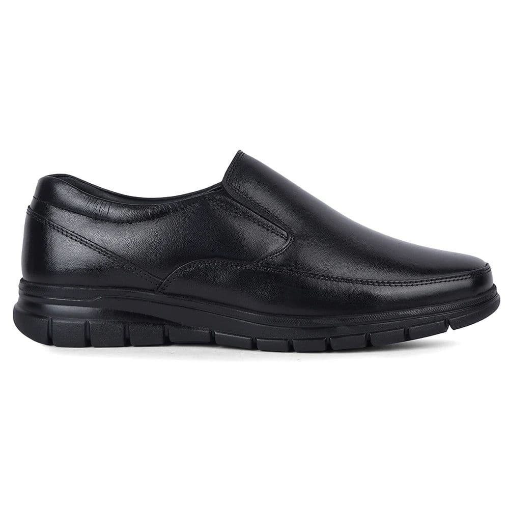 Healers HML-90E Black Formal Non Lacing Mocassin Shoes for Men — photo 4