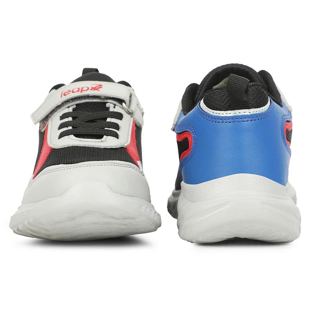 LEAP7X Black Sports Non Lacing Walking Shoes for Kids HINKS-15E by Liberty — photo 7