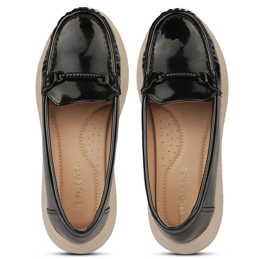Healers ZQ-FDBL-08 Bellies Black Casual Ballerina Shoes for women by Liberty — photo 7