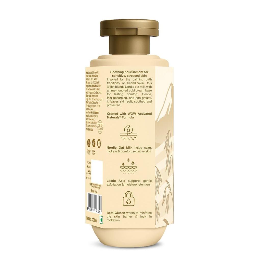 Vegan Nordic Oat Milk Soothing Body Lotion Soothes & Nourishes Dry
