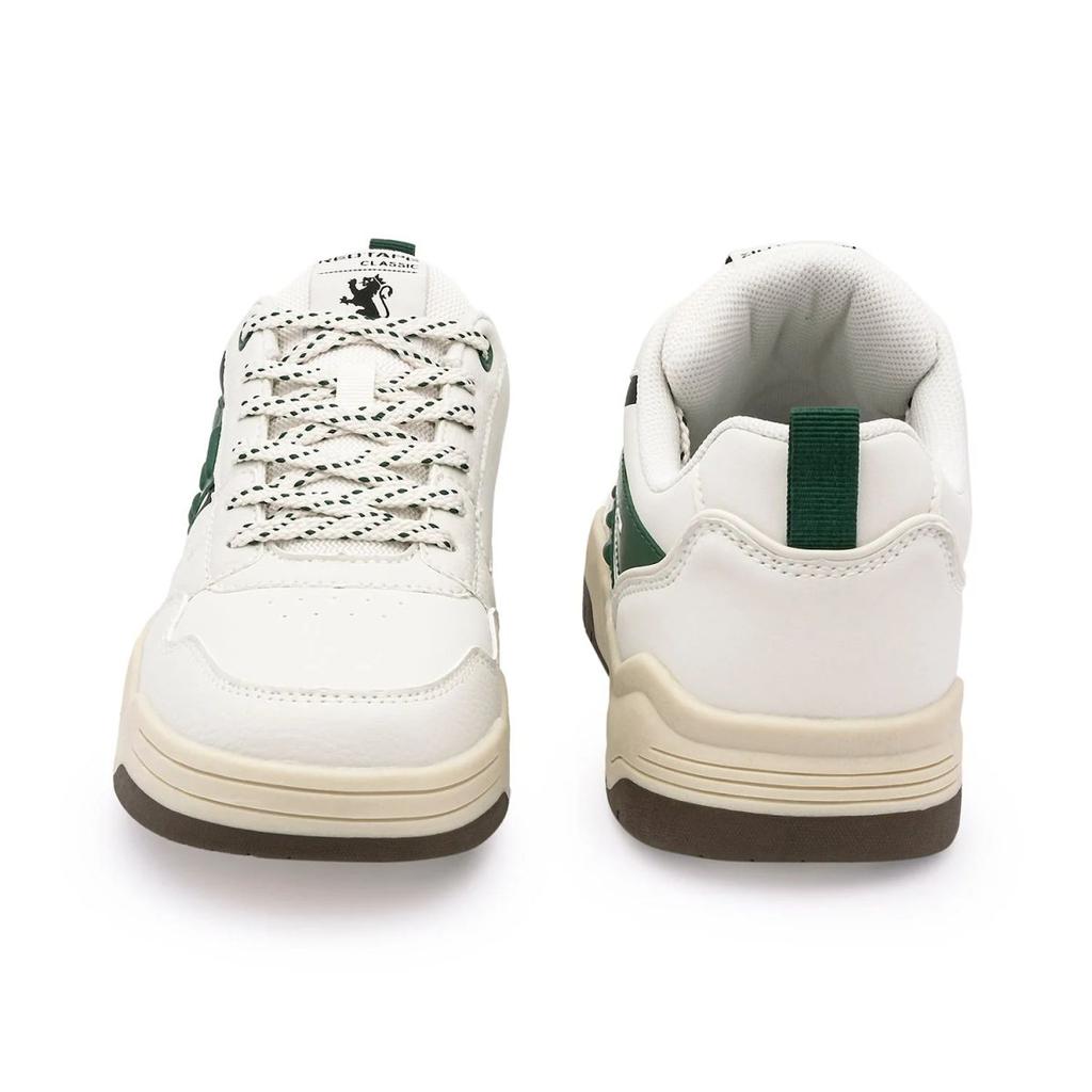 Sneakers for Men in Beige and Green | Casual Low-Cut Lifestyle Shoes. — photo 4