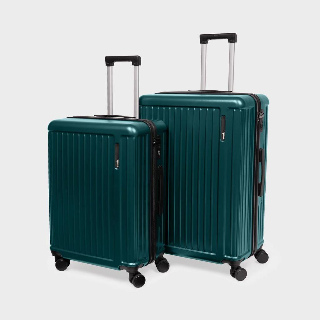 Dark Olive Sahana Trolley Bag - Set of 2 (Medium + Large)