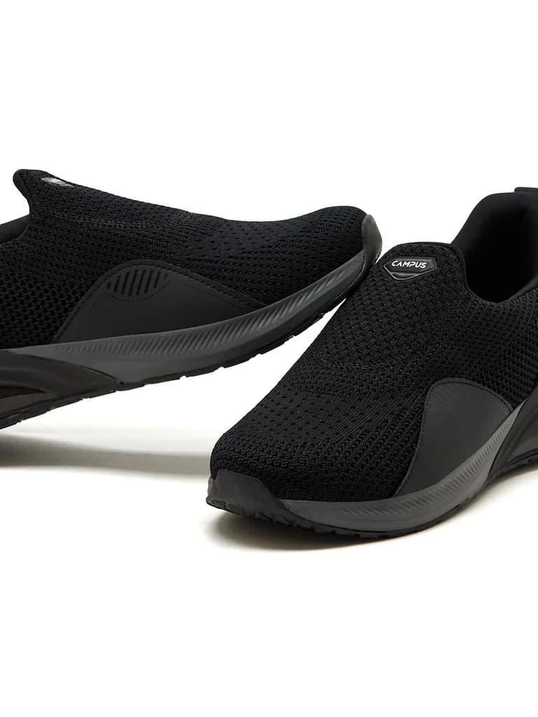 CROWD Black Men's Walking Shoes — photo 5