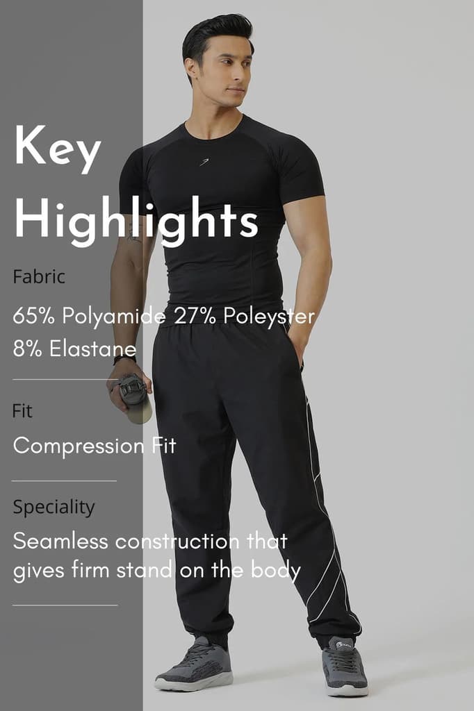 Power Seamless T-shirt Black/Logo — photo 10