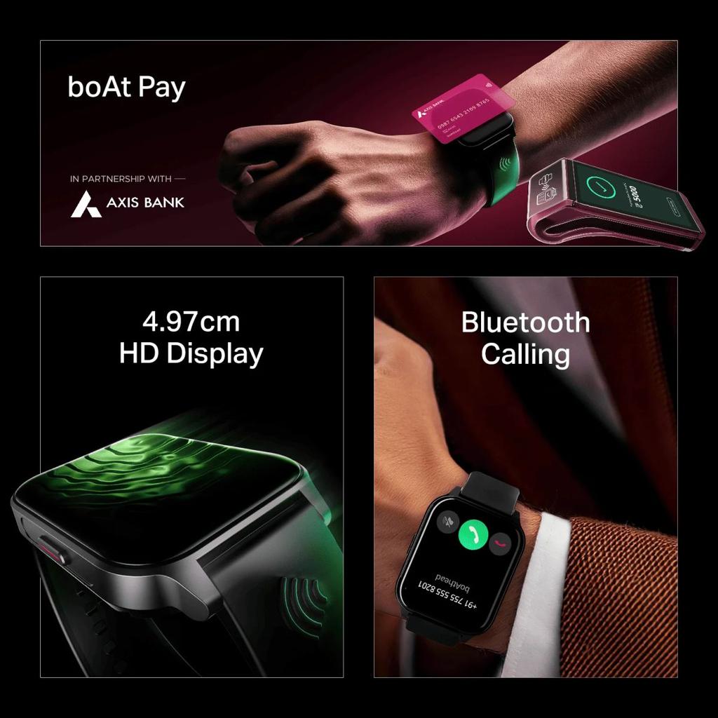 boAt Wave Fortune | NFC Tap & Pay Smartwatch 1.96" HD Display, 100+ Sports Modes & Custom Watch Faces — photo 3
