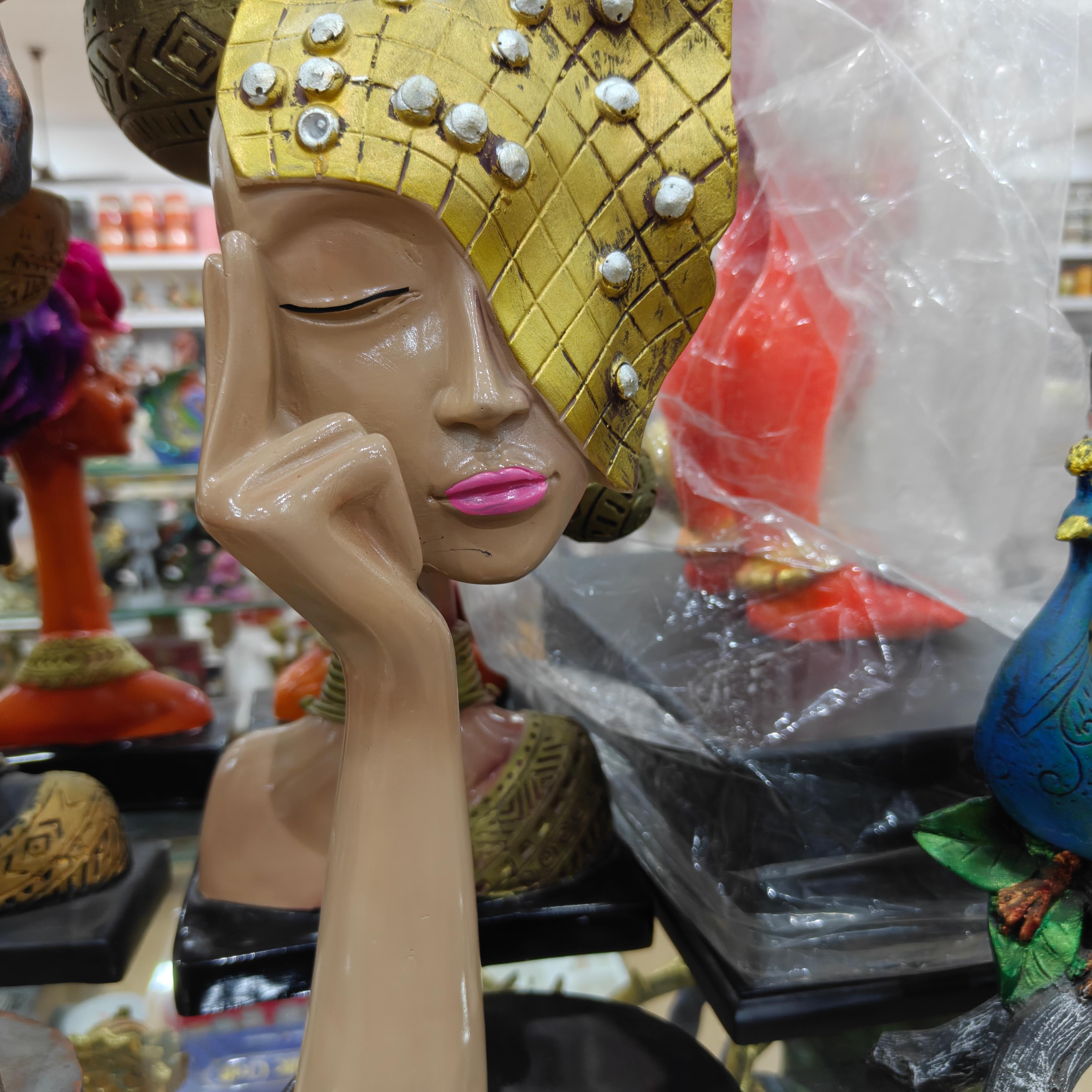 Gold Statue Head | Decorative | Art | Gold