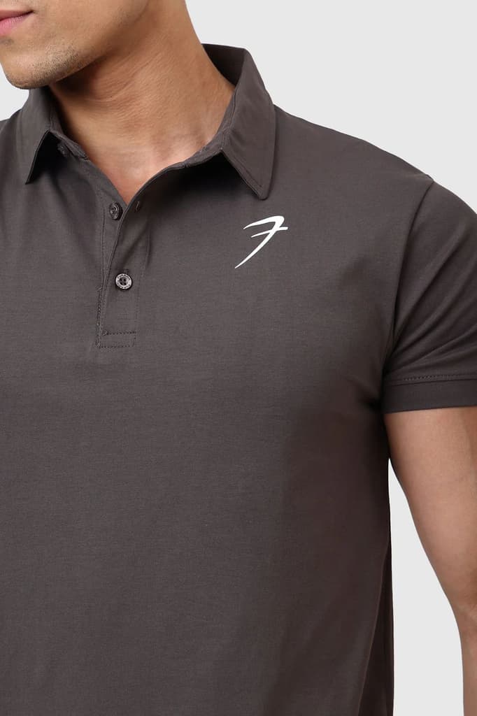 Polo T-shirt Gunmetal — photo 4