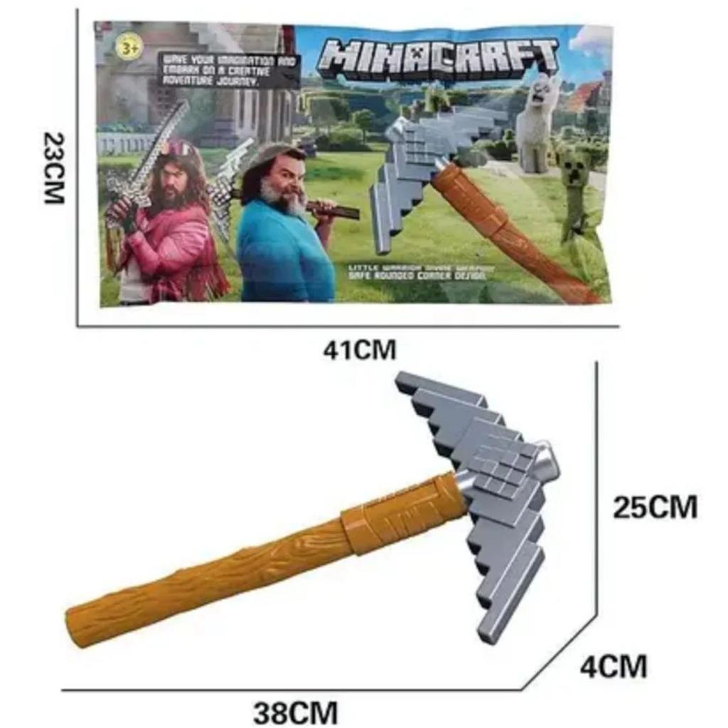 Pixel Block Toy Axe - Minecraft Inspired 3D PickAxe — photo 2