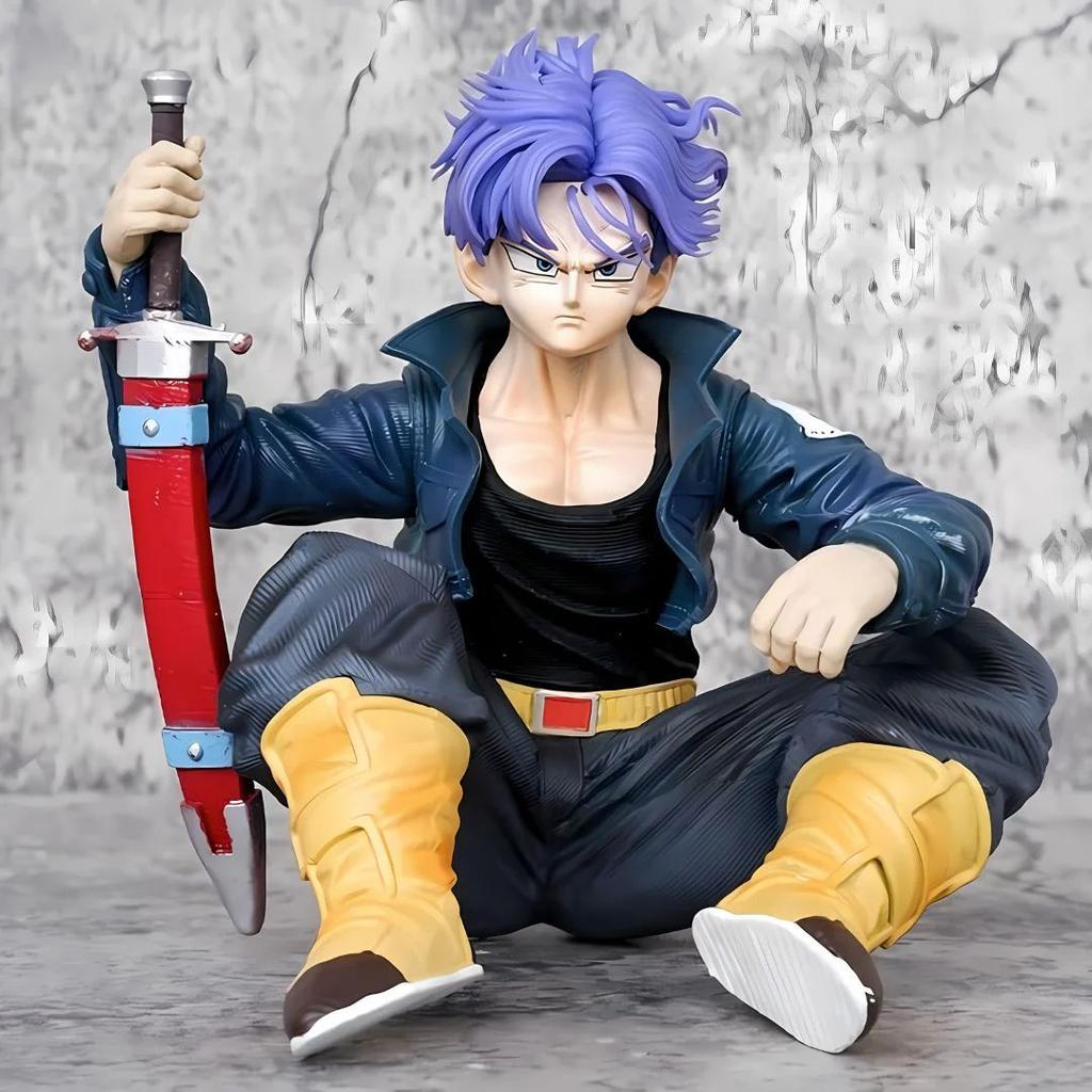 Future Trunks Sitting Figurine | Dragon Ball Z Collectible Statue with Sword — photo 2