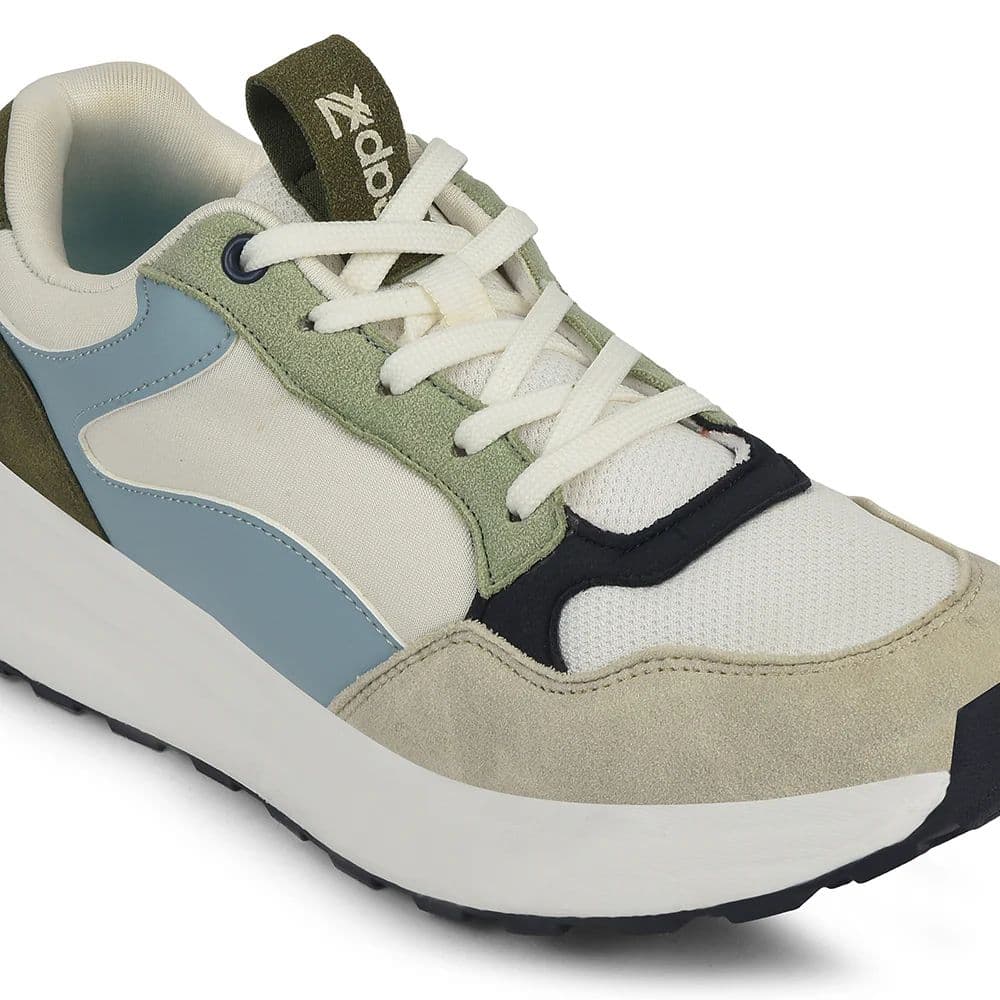 Leap7x Light Grey Sports Lacing Running Shoes For Kids ZLP-XK-01 By Liberty — photo 4