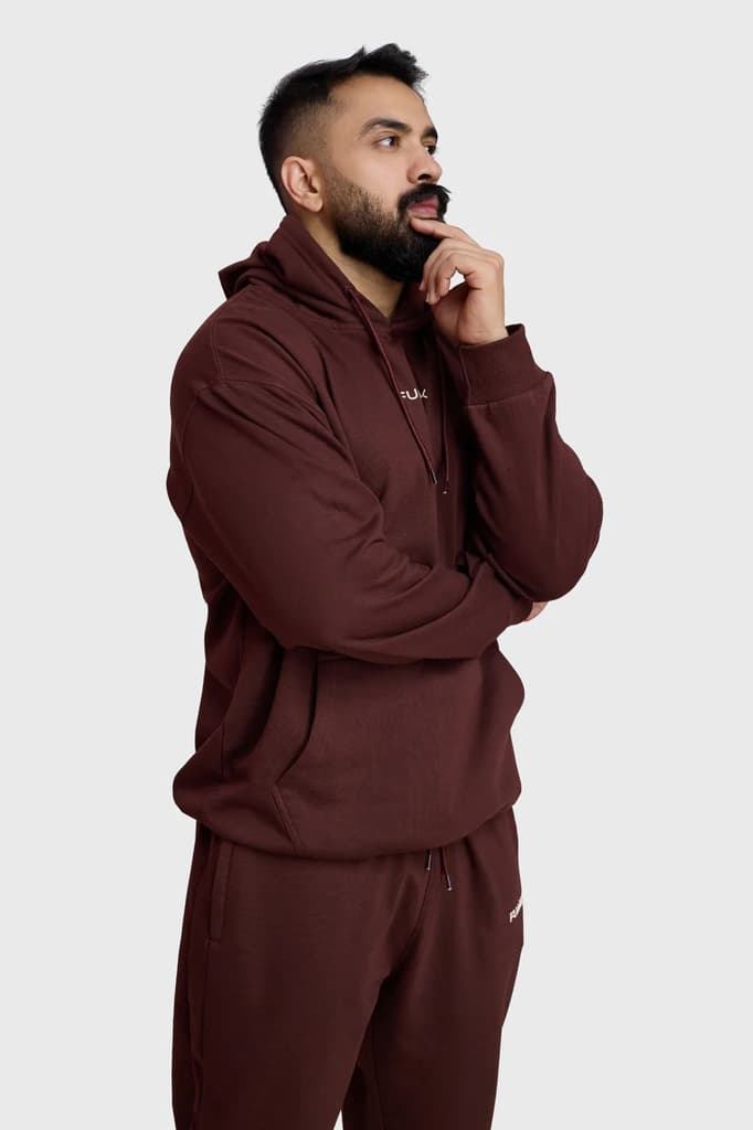 Signature Oversized Hoodie Brown — photo 9
