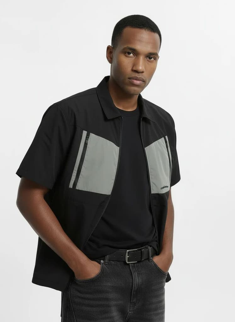Multi-Pocket Utility Shirt — S