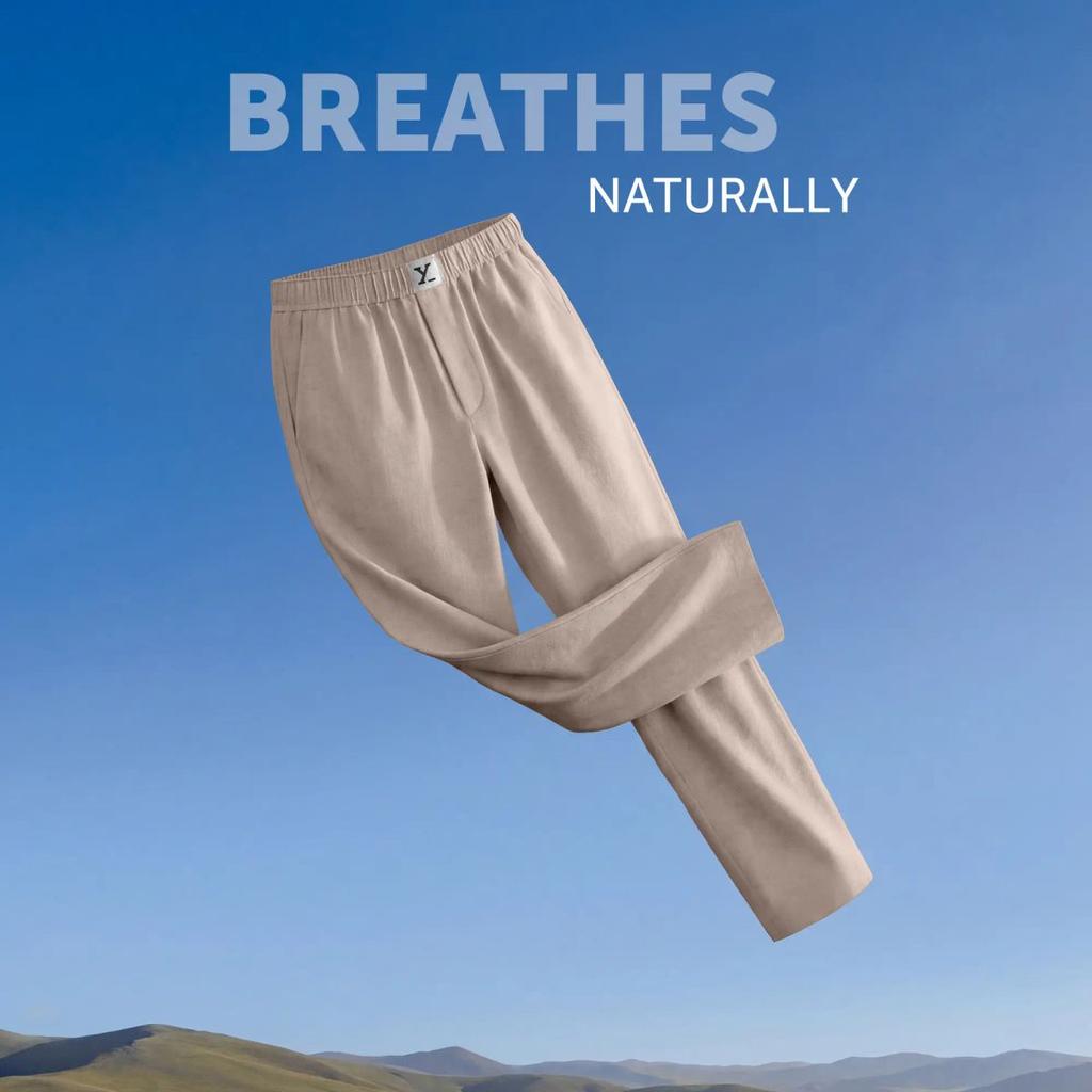 Ultra-Breathable Cotton Chambray Pyjamas - Taupe Grey — photo 4