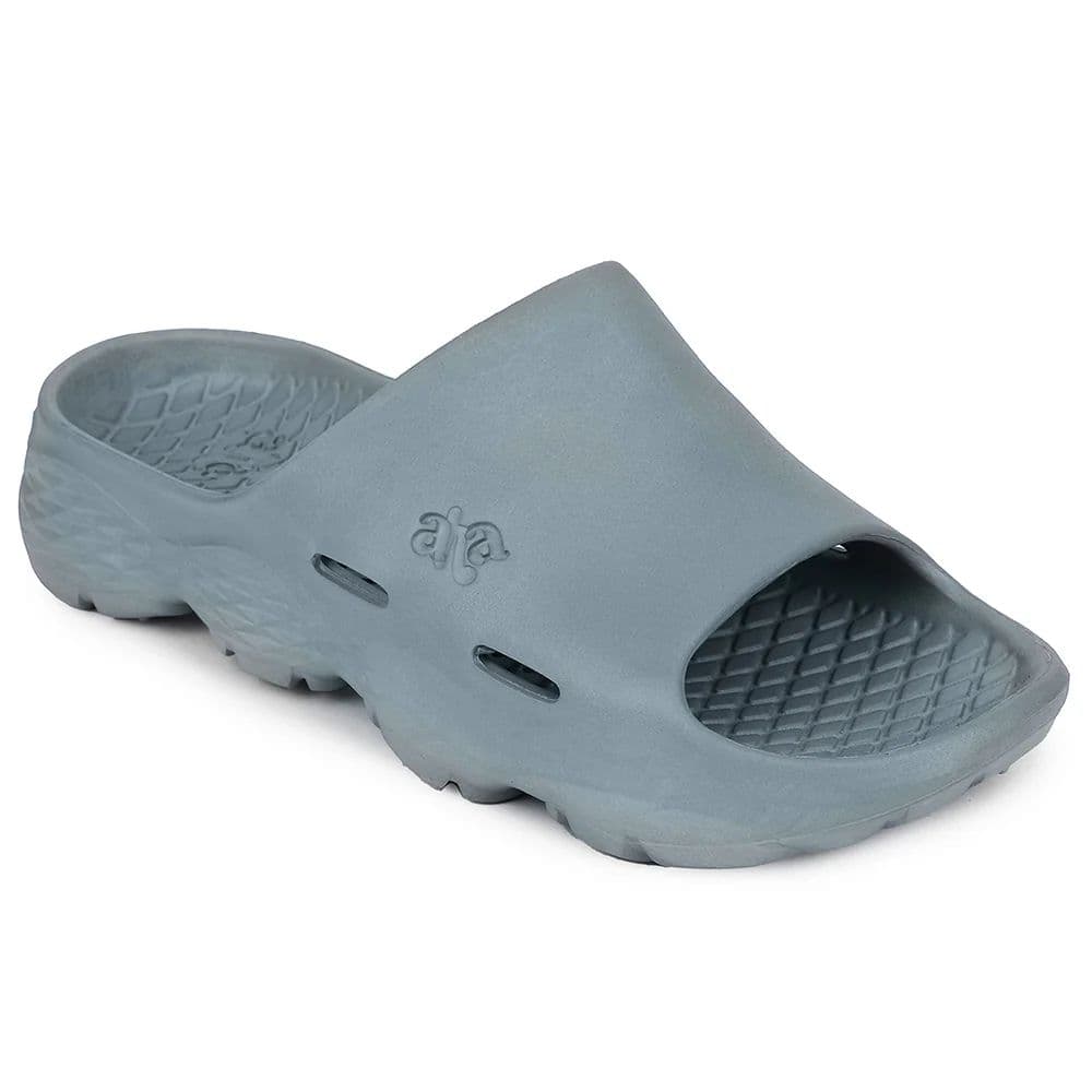 A-HA Light Grey Casual Slipper For Men SOFTWALK By Liberty — 6/40 / Light Grey