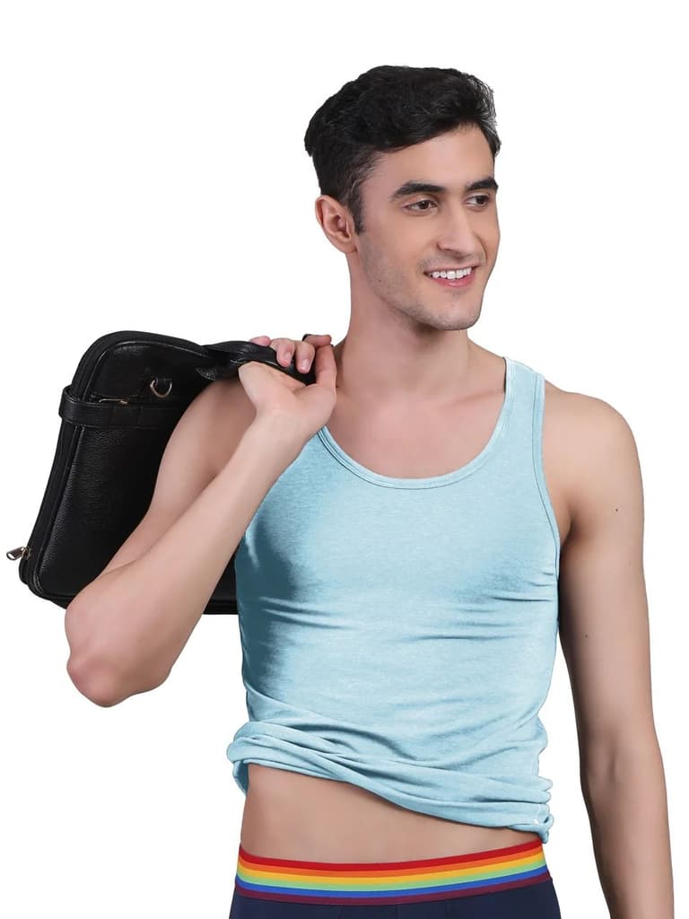 Twin Skin Organic Bamboo Vest - Comfort Fit (Pack of 3) — photo 7