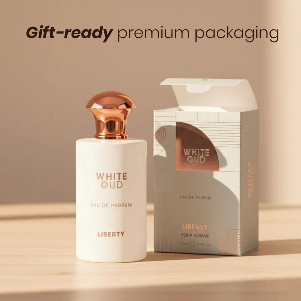 Liberty Luxury WhiteOud Perfume For Men (100ml), Eau De Parfum (EDP), Long Lasting Smell — photo 8