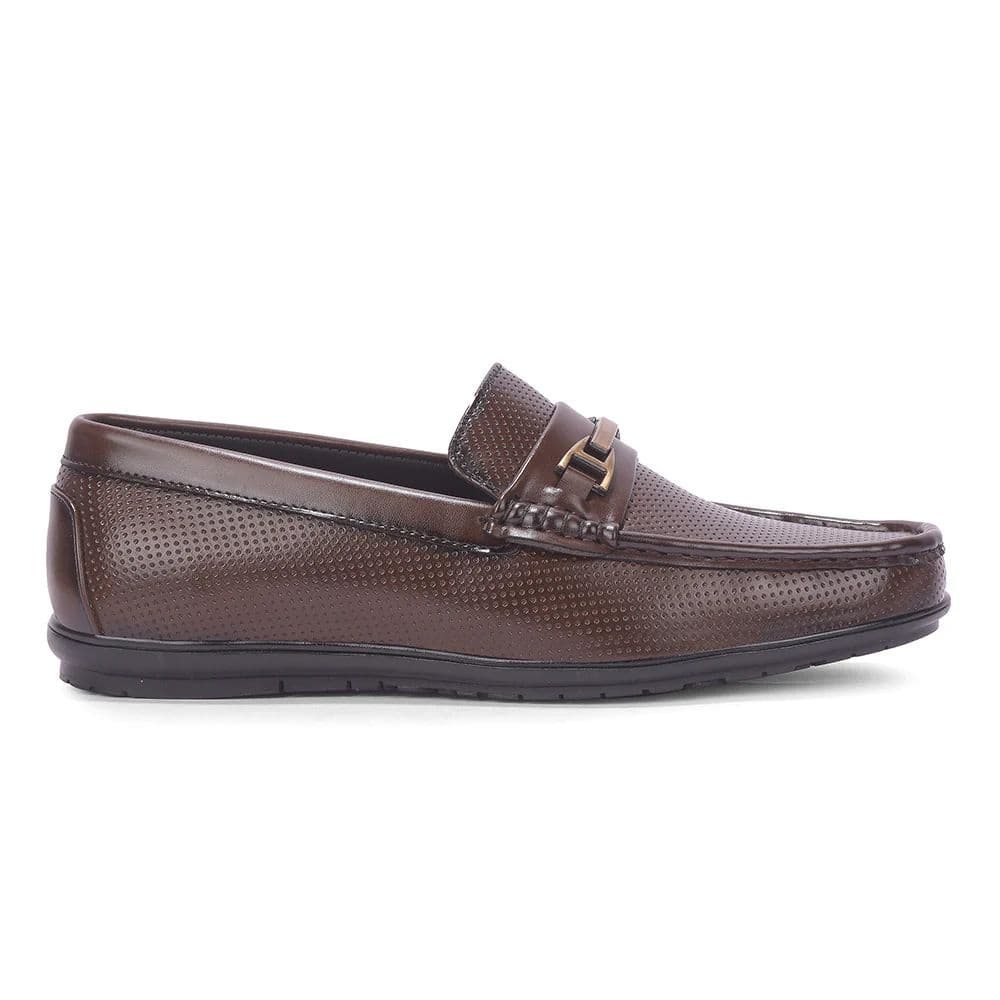 Fortune VAL-34E Brown Casual Non Lacing Loafers for Men by Liberty — photo 3