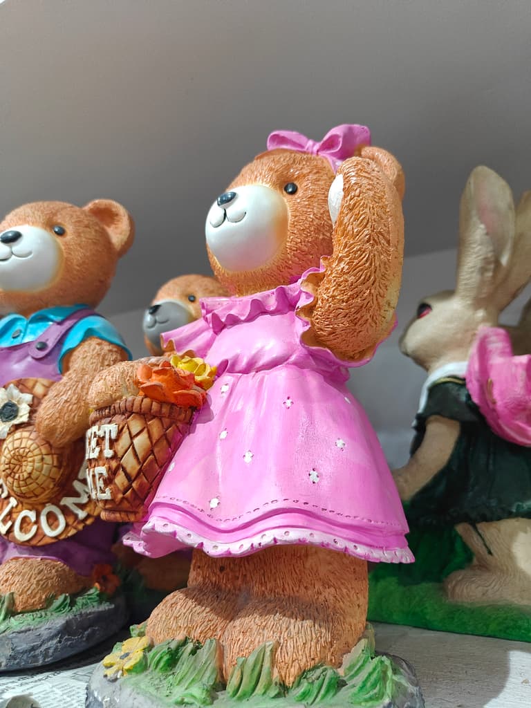 Pink Teddy Bear | Stuffed Animal | Plush | Sweet Home