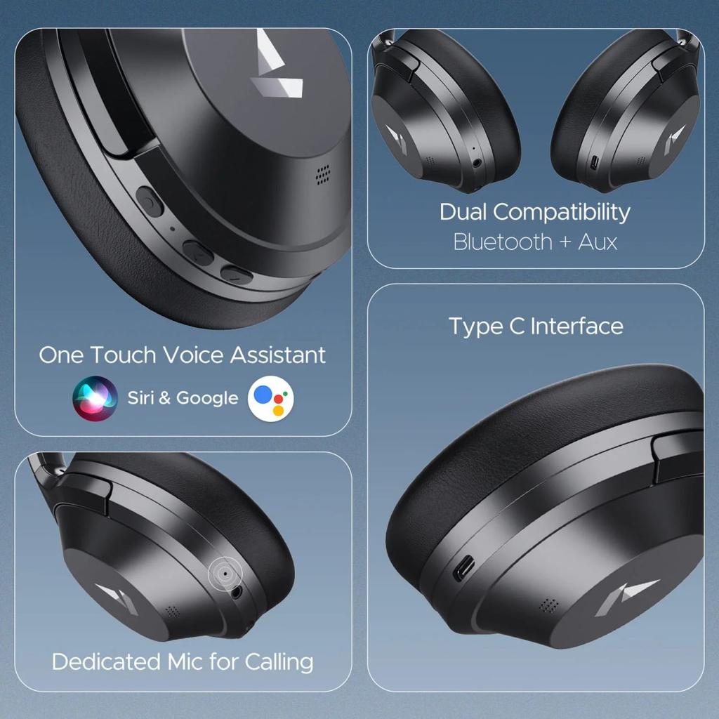 boAt Nirvana 751 ANC | Wireless Headphone with 40 mm drivers, 65 Hours (54 Hours with ANC), Type C, Dual Compatibility — photo 9