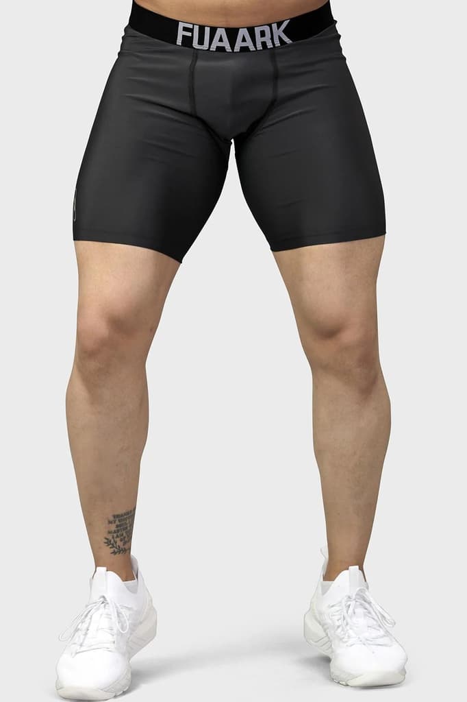 Nylon Compression Shorts Grey — S