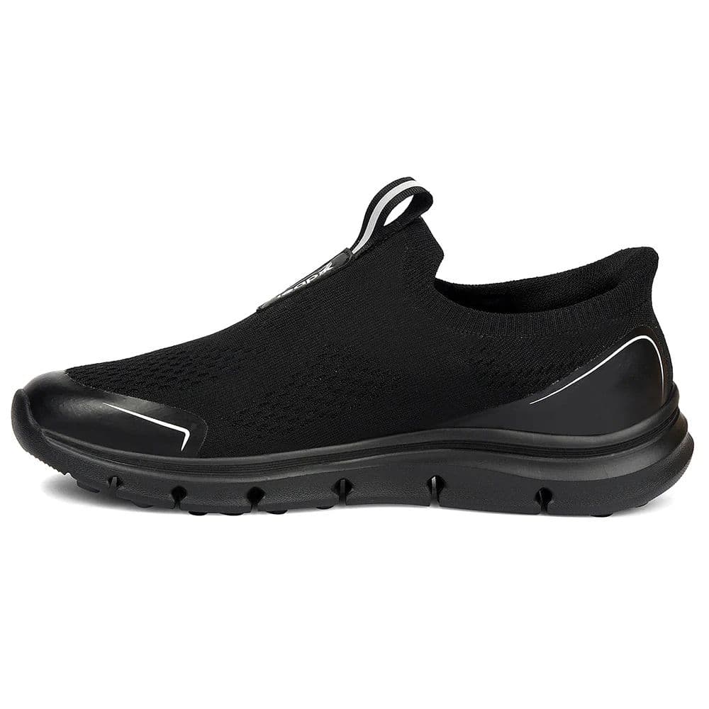 Leap7x Black Sports Non Lacing Walking Shoes For Men BRISBANE By Liberty — photo 3