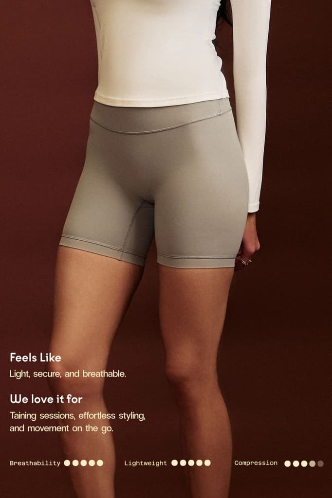 Rhino Gray OnTheGo Shorts — photo 5