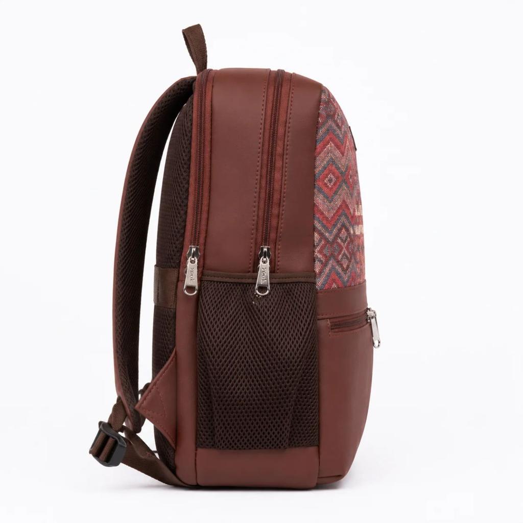 Gwalior Weaves Office Backpack (Brown) — photo 6