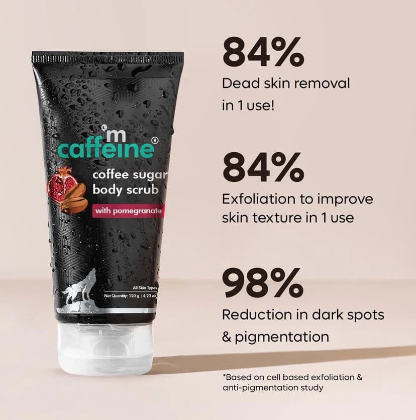 Coffee Sugar Body Scrub with Pomegranate - 120 g
