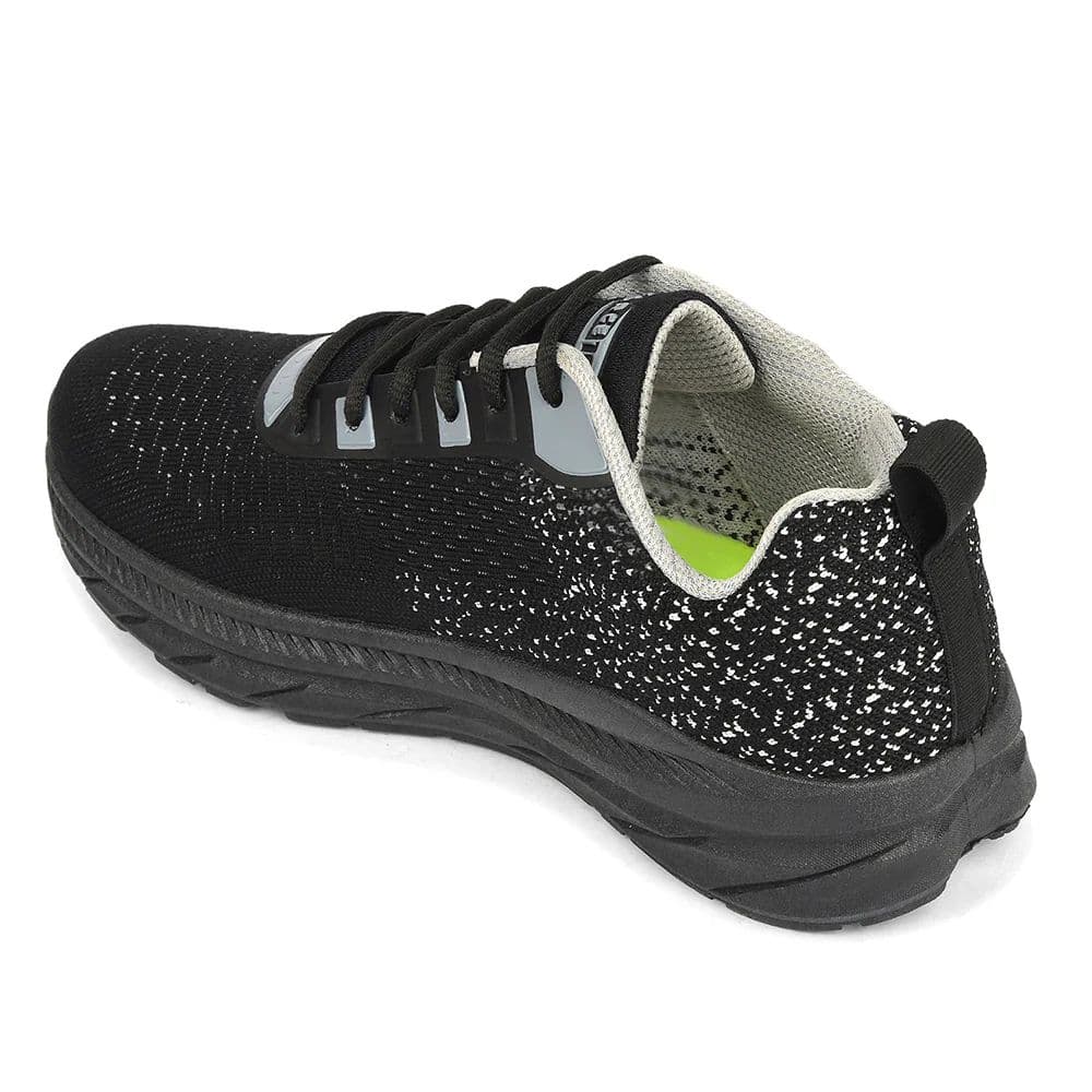 Force 10 Black Sports Lacing Running Shoes For Men MATCHER-3E By Liberty — photo 5