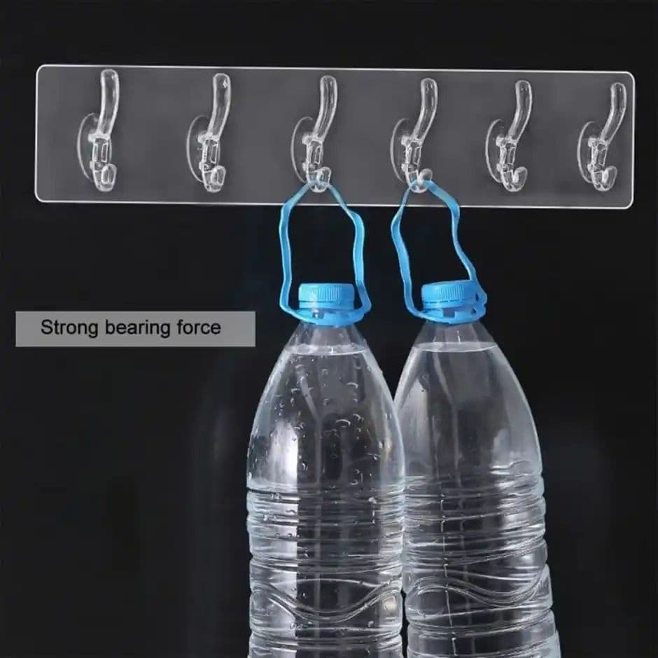 SE7EN Multipurpose Self Adhesive 6 hooks Hanger Strip